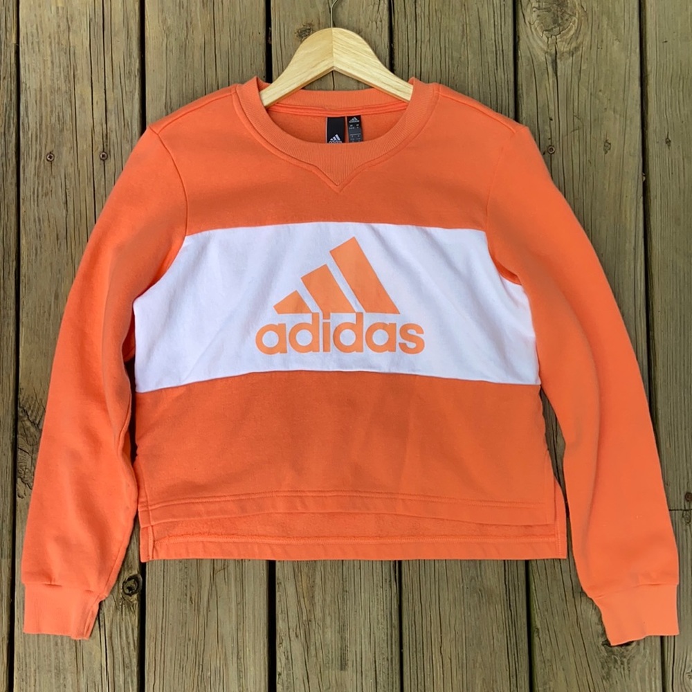 Peach Adidas crewneck/sweatshirt